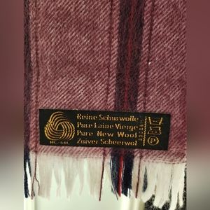 100% Wool Scarf, Striped, Preloved
